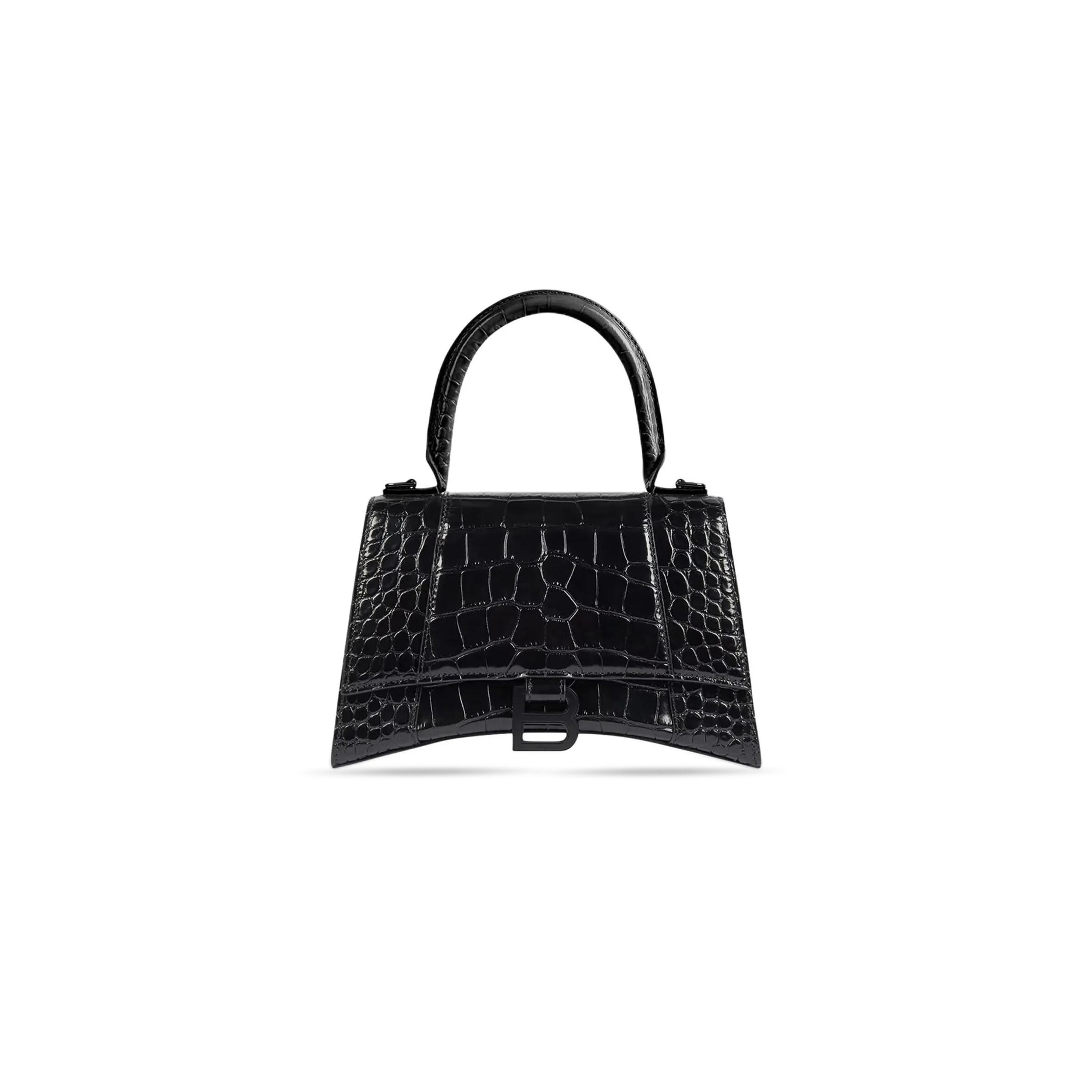 Ba1en*iaga women''s hourglass handbag xs in black 5928331lr671000 (18.8*13*7.9cm)